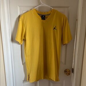 Jordan Men's Bright Yellow V-Neck Tee